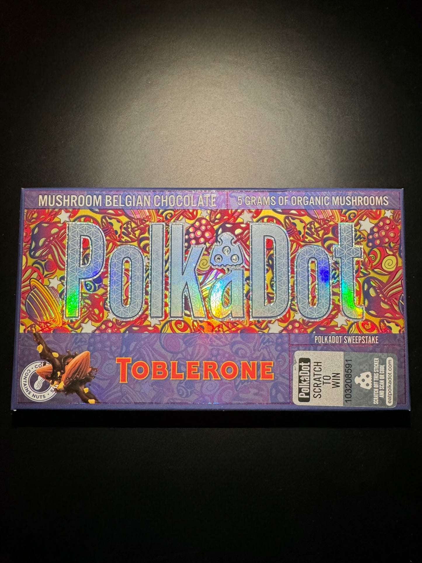 PolkaDot Mushroom Chocolate bar (5g)